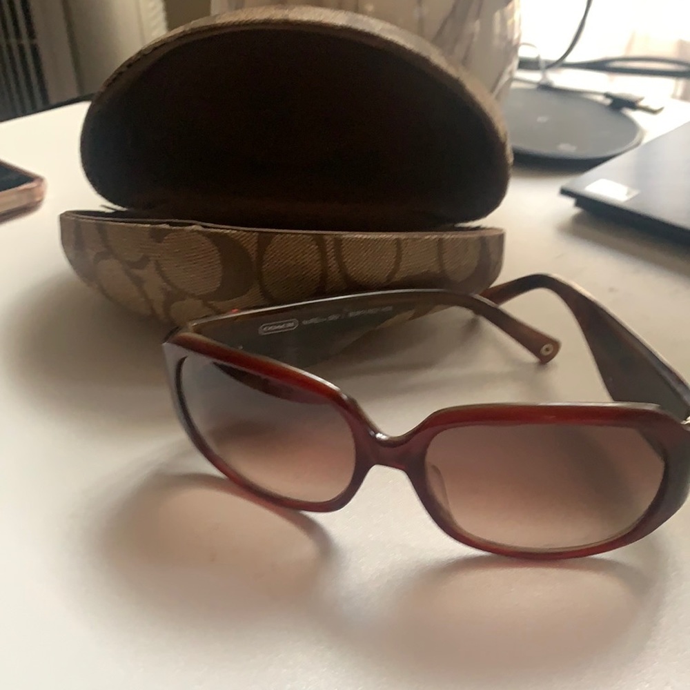 Coach sunglasses with matching case